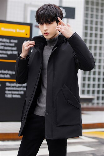 主推 90%白鸭绒M-8XL大码中长羽绒服 109-2199-P205.220报告图片