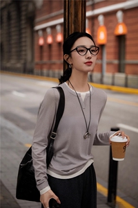 针织打底衫女内搭显瘦毛衣2025新款百搭毛衫上衣图片