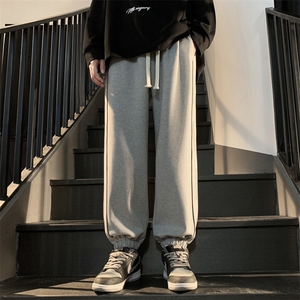 秋季新款男束脚休闲裤男休闲百搭港风卫裤K3206-P40加绒P50控78图片