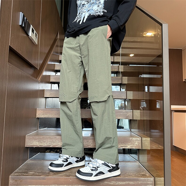 春款港风伞兵裤休闲裤宽松运动裤拖地裤束脚裤男KP813P45,男装休闲裤,星座1204-3