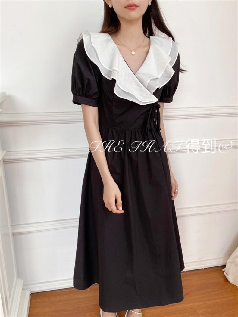 夏季风连衣裙，女装连衣裙，得到THETHAT
