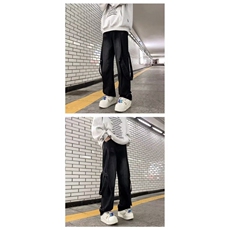 1506-1/K20501/P51美式潮牌时尚百搭直筒复古飘带牛仔撞色男女，男装休闲裤，星座1506-1