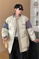 港风毛线衣拼接PU皮棉衣男成分：聚酯纤维MY78756P140控198，男装针织衫/毛衣，星座227-7
