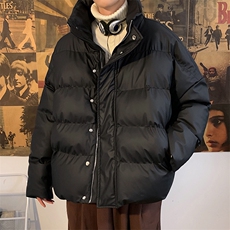 大货美式复古短款棉服男冬季加厚面包服PU羽绒棉225-2-20503，男装棉衣，星座225-2