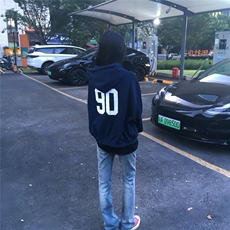 【有货】DXQ1333-批55美式复古重磅连帽开衫卫衣男女春秋季外套，女装短外套，星座603-2