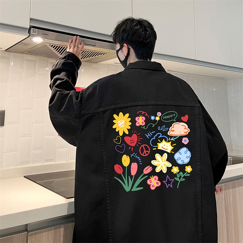 牛仔夹克男大码牛仔外套男茄克NJ77319-P60加绒款-P75,男装夹克,电商A040
