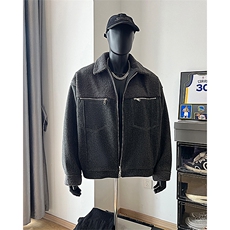 男装短款呢料呢子夹克外套2025冬季毛呢大衣XZ514-2-F8-P90，男装夹克，星座514-2(原B239)