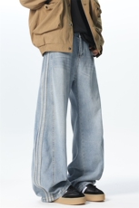 XZ1011-8508-P65控98阿迪同款侧边织带牛仔裤，男装牛仔裤，星座B271