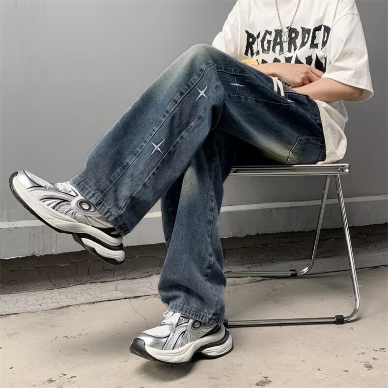 2024美式牛仔裤男款春季长裤潮N1086P42,男装牛仔裤,星座1116-2