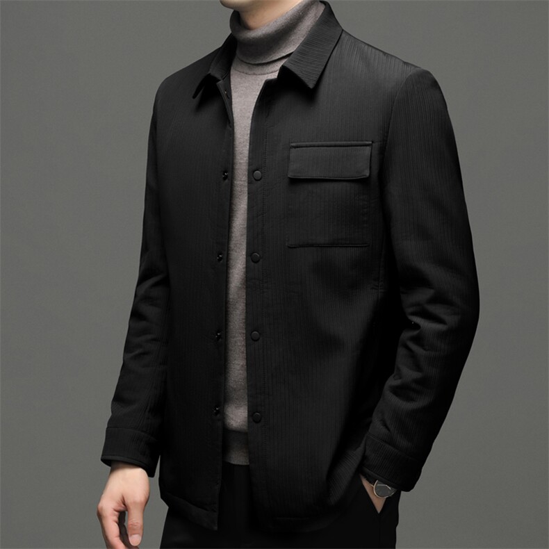 冬季外套男2023新款棉服翻领商务休闲上衣中年加厚保暖男装棉衣,男装棉衣,电商B212（原钱塘6029）