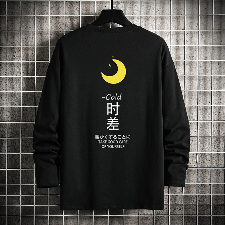 TX3047-P25 加绒款-P35 纯长袖t恤男大码圆领打底衫体恤 网格图片