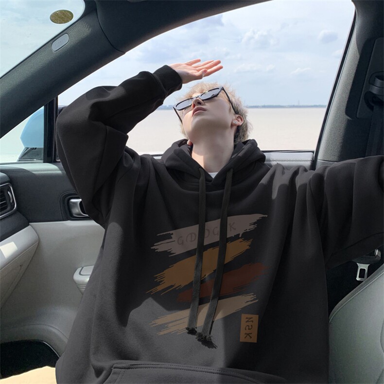 高克重华棉秋冬宽松连帽卫衣男新款WY00288，男装卫衣，电商B316