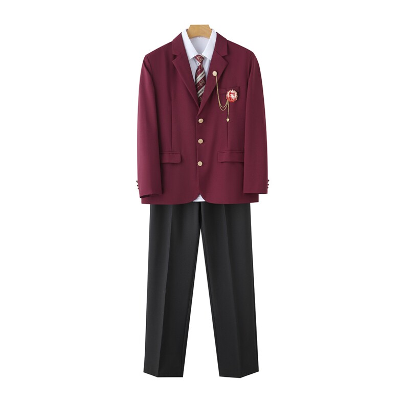 气质日系学院风男生dk制服西装外套jk校供感西服学生痞帅班服套装,男装西服套装,星座506A