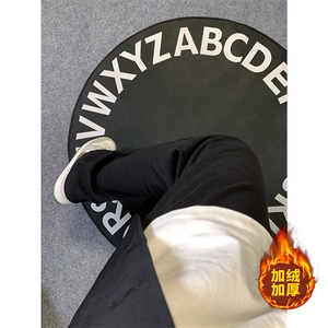 B221 美式ins高街加绒加厚牛仔裤 LK23010-P60 控78 加绒P70 控98图片