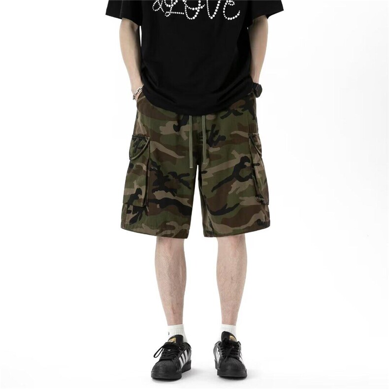迷彩工装休闲短裤男女韩版潮流2025夏季ins五分裤K6319-P36,男装牛仔裤,星座412-3