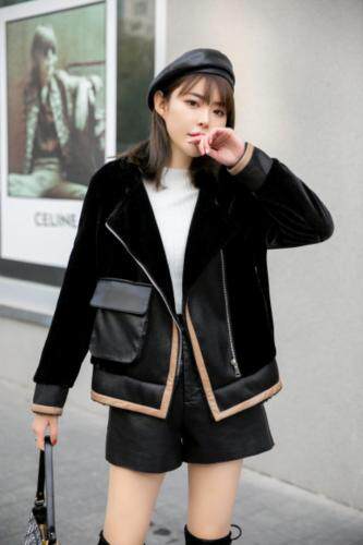 现货供应：紫貂绒皮毛一体外套，女装，拉思维加丝