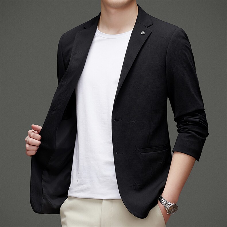 DJ2215钱塘2020-3秋冬季新款商务休闲简约中年男士西服外套P152,男装西服,钱塘207-3