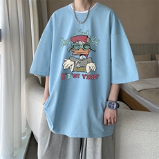 230g重磅纯棉短袖t恤男大码半袖半截袖DX17380-P20，男装T恤，电商A040