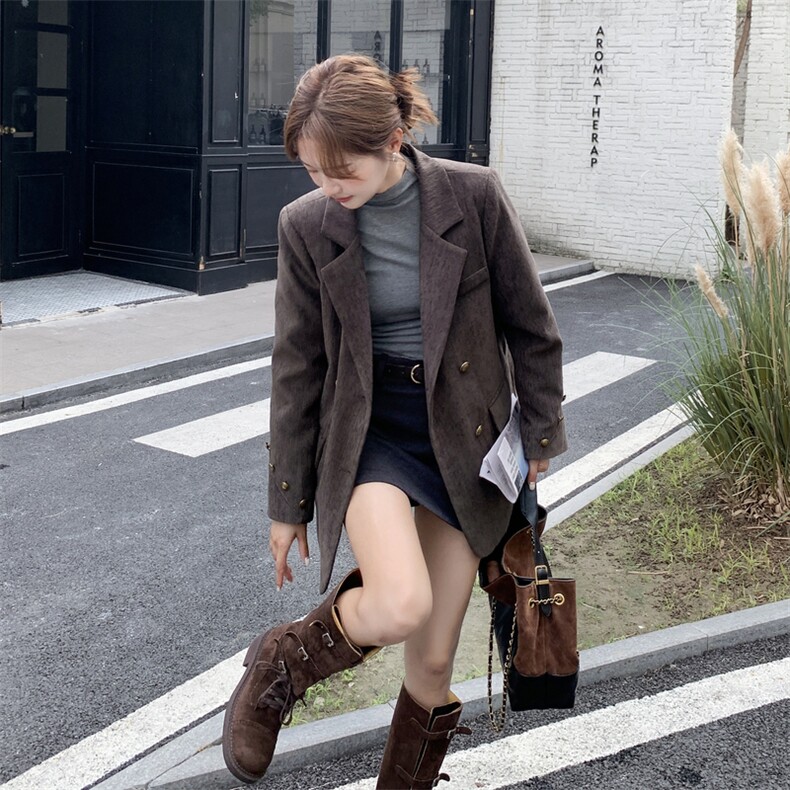 冬季新款羽绒服西装小个子外套女高级感韩版时尚气质休闲上衣潮,女装短外套,2D112