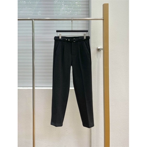轻熟风 直播秋冬加厚呢料韩版直筒休闲裤9141-P88图片