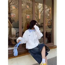 新品假两件外套男女春秋美式复古潮流高级感夹克JK991-P67，男装夹克，星座208-5