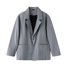 韩版A字廓形西装休闲外套男翻领西服JK2235-P75，男装西服套装，星座210-1