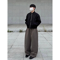 美式复古双面穿千鸟格外套男春秋痞帅翻领飞行员夹克LJK9555-P72，男装夹克，星座1008