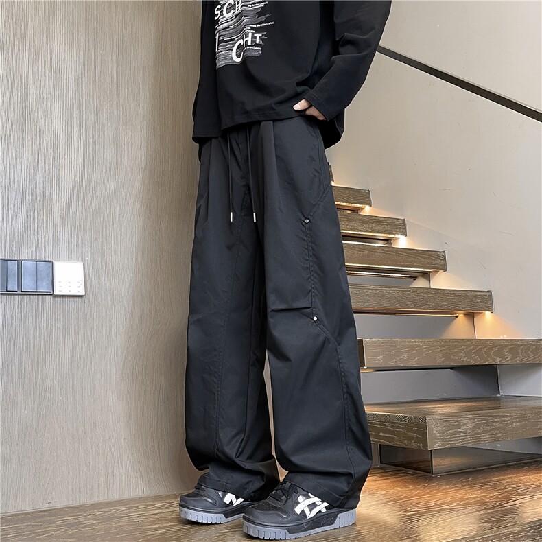 直播得物数据款秋冬休闲裤子男伐木裤子宽松机能工装裤K10132-P45,男装休闲裤,电商A099