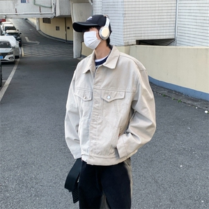 2025年新款百搭布夹克男款春秋季廓形宽松cleanfit外套JK1184-P95图片