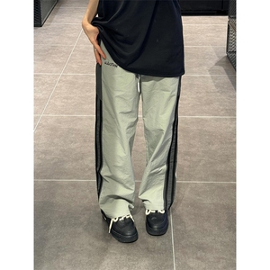 冰丝三条杠速干裤男夏季美式休闲运动条纹直筒裤LLBN02-特P48图片