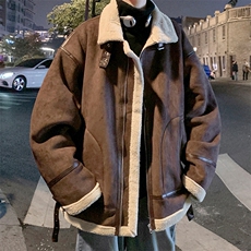 现货-港风2025冬装新款皮毛一体加厚保棉衣218-7-M102-P125-控158，男装棉衣，星座218-7