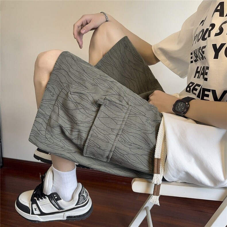 2025夏季工装短裤宽松直筒美式扎染五分短裤,男装牛仔裤,电商A426-1(原A430-1)