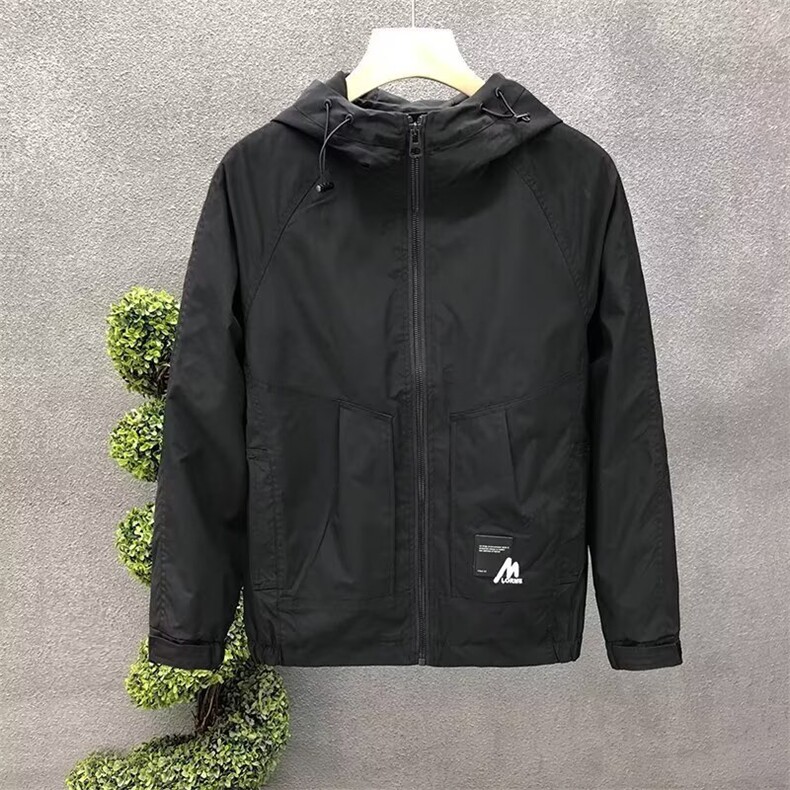 连帽冲锋衣夹克外套男装春秋时尚年新款男士韩版上衣潮G9008P52,男装夹克,星座1013-5