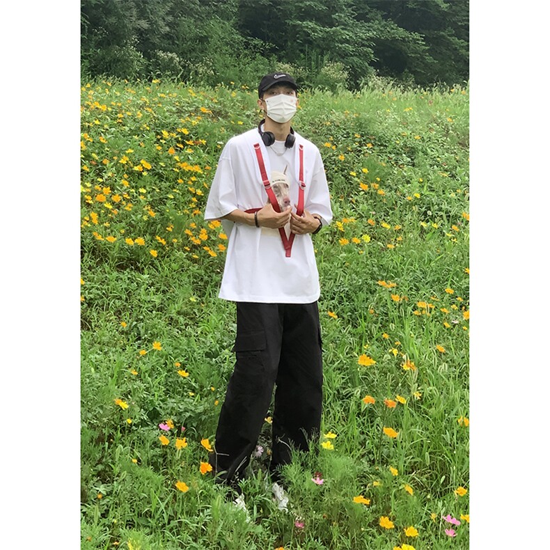 B221美式ins街头hiphop宽松休闲多口袋工装裤子LK23120-P65控88,男装休闲裤,电商B221