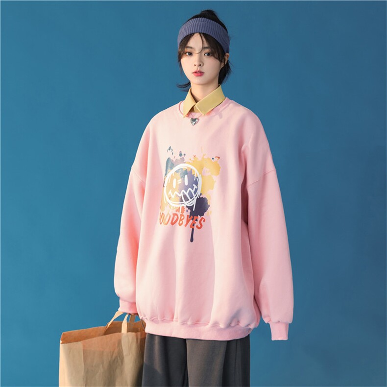 中性21秋装新款圆领套头宽松卫衣潮流情侣男女潮流外套WY086P38,女装短外套,电商D325