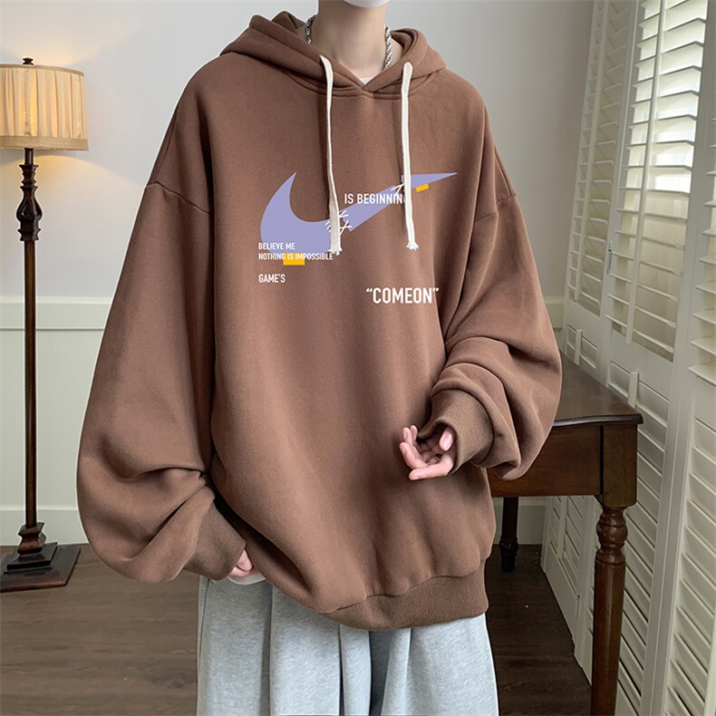 连帽卫衣男大码运动服帽衫外套WY2259-P35加绒款-P40,男装卫衣,电商A040
