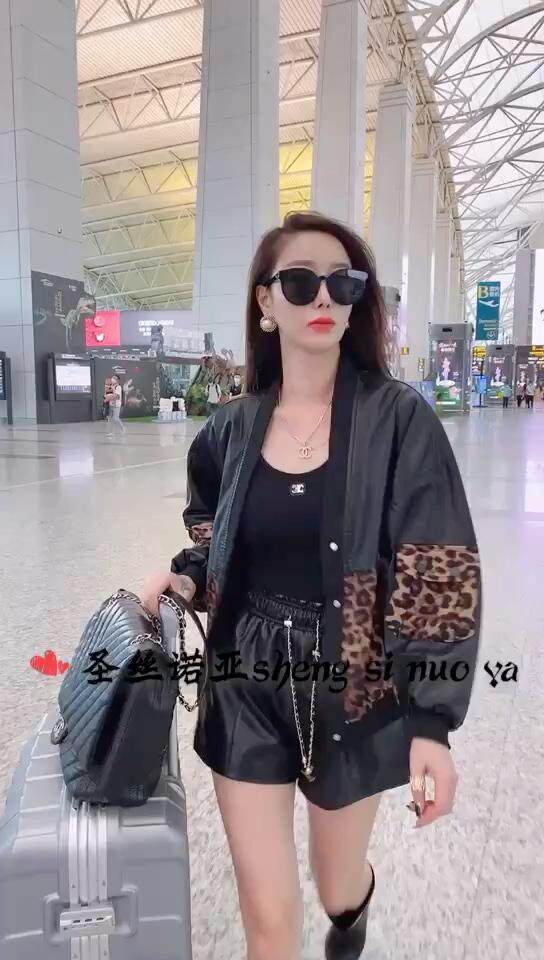 水洗皮拼针织，其它，圣丝诺亚