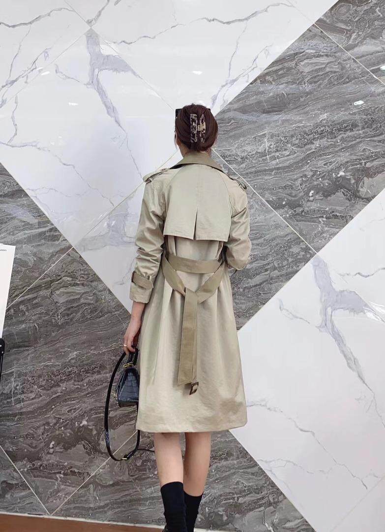 现货秋装新款f风衣，女装风衣，艾涵o