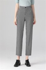 秋冬新款现货，针织小千鸟格显瘦烟管裤白搭款 26-31尺码，其它，艺尚丽人