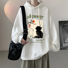 连帽卫衣男大码胖子帽衫大号运动服WY2433-P35，男装卫衣，电商A040