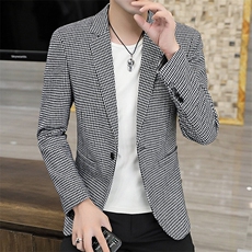 XZ8596P85新款男士西服小西装韩版时尚格子休闲西服外套西装男，男装西服，星座510A-2