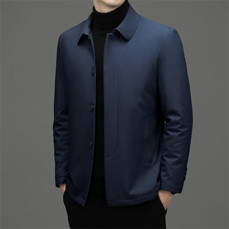 棉衣外套男秋冬季2023新款棉服翻领中年休闲爸爸装保暖棉袄男装,男装棉衣,电商B212（原钱塘6029）