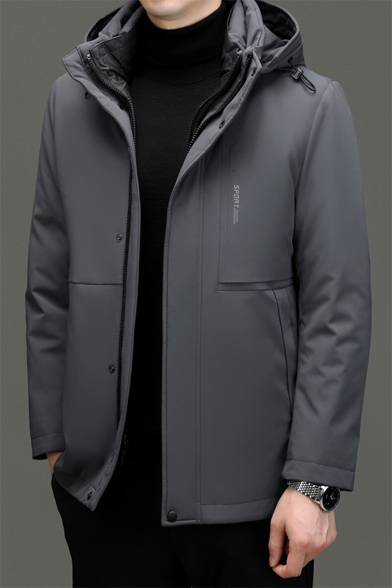 DF8805钱塘2020-2时尚休闲百搭冬季厚款连帽中年男士羽绒服330,男装羽绒服,钱塘207-2