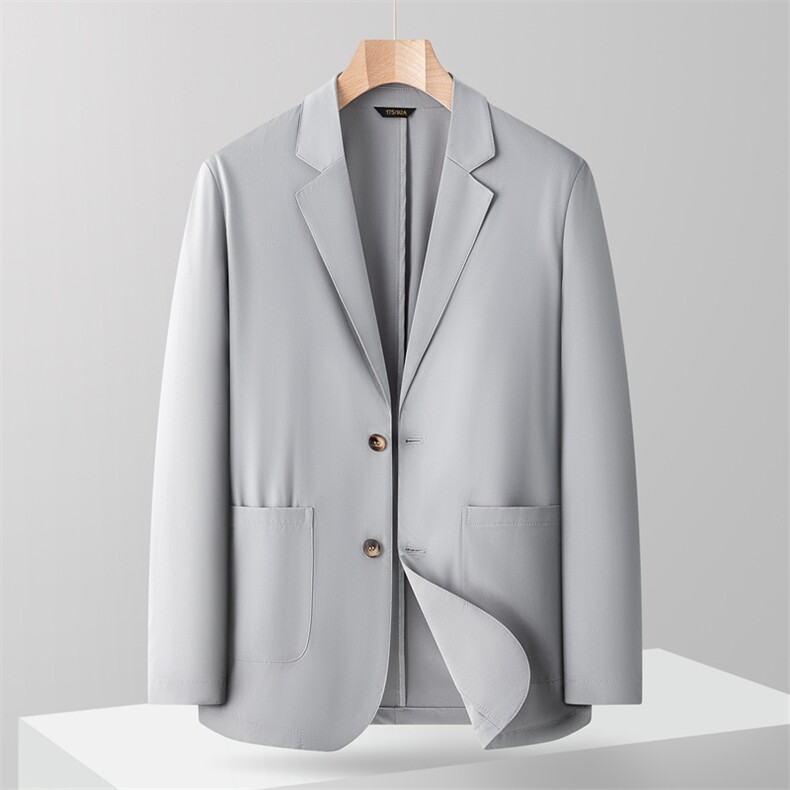 冰丝防晒西服男士夏季超薄透气轻薄款高端商务休闲小西装无痕单西，男装西服，星座505-2（原电商A260-1)