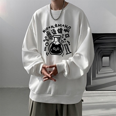 麂皮绒卫衣男大码重磅长袖t恤男JW81421-P35，男装T恤，电商A040