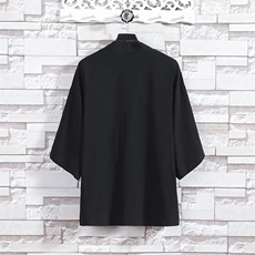 夏季风棉麻防晒服日系七分袖风衣披风男防晒服A203-666特p25，男装防晒衣，星座815（原A203）