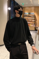 HD1318-TP20控价38韩风冬季德绒半高领保暖打底衫男纯色卫衣，男装卫衣，电商A102-1
