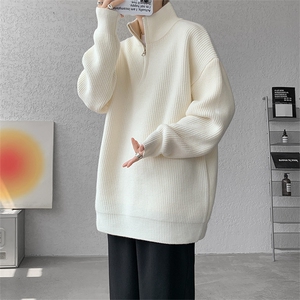 MM223-P63美式慵懒风宽松休闲半拉链高领毛衣,女装针织衫/毛衣,星座617A-2