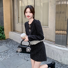 初春小香风套装2025秋季新款女富家千金法式高级感气质套装裙，女装套装/套裙，霓裳依族