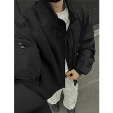 男装黑墙春季飞行服夹克春装大码cleanfit宽松拉链外套S381-特88，男装夹克，电商A233-1